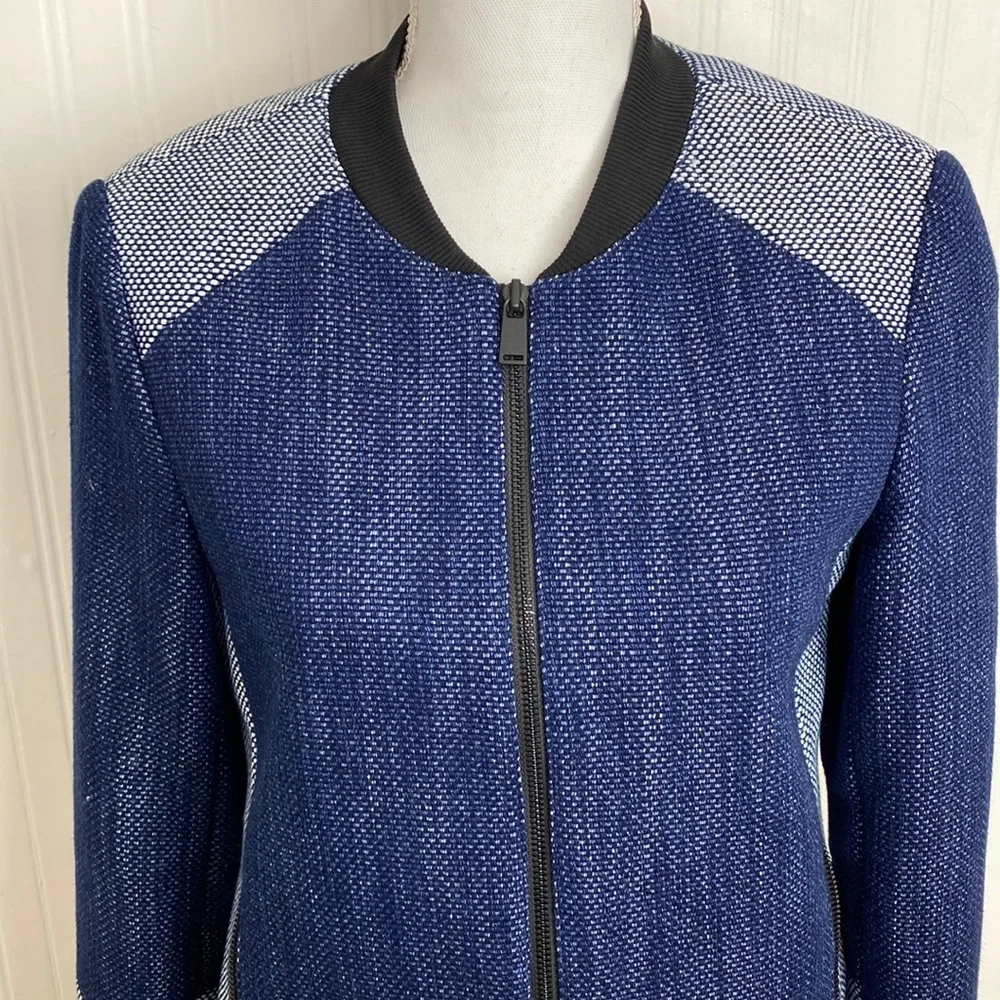 Tibi Jacket Colorblock Full Zip - Picture 3 of 11
